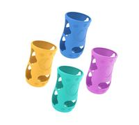 4pcs Shockproof Bottle Sleeve Silicone Covers Flexible Bottle Holder Drop Protections Covers with Grip Handles Sleeve