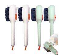 4PCS Shoe Brush for Cleaning, Soft Bristle Cleaning Brush, Automatic Liquid Adding Laundry Brushes, Multifunctional Liquid Shoe Brush Cleaning Shoes Canvas Cleaner Laundry Stain Brush