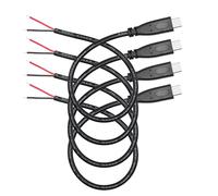 4Pcs Short USB C to 2 Pin Bare Wire Open End Power Cable 10inch, 20AWG 5V USB Type C Male Plug 2 Pin Pigtail Cable, for USB Type C Equipment Installed or Replacement Repair DIY Cable