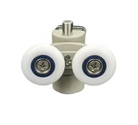 4pcs shower door runner lower and upper rollers diameter23mm,25mm,Bathroom pulley,Glass sliding door rail wheel for Shower room(4pcs lower part,Diameter 25mm)