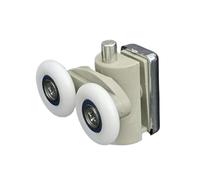 4pcs shower door runner lower and upper rollers diameter23mm,25mm,Bathroom pulley,Glass sliding door rail wheel for Shower room(4pcs upper part,Diameter 20mm)