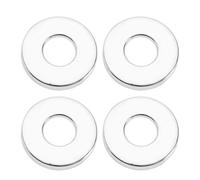 4PCS Shower Pipe Covers 26millimeter Tap Cover Collar Stainless Steel Tall Hole Cover Chrome Valve Pipe Collar Round Cover for Water Pipe Faucet Shower Pipe Facilities