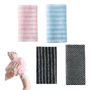 4Pcs Shower Towel,Exfoliating Shower Towel,Japanese Back ExfoliatingTowel,Net Sponge,Exfoliating ShowerTowel,Exfoliatings Bo