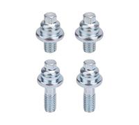 4pcs Side Battery Terminal Bolts, 2 Different Lengths 3/8" Standard Side Post Battery Bolts Universal Fit Car Battery Cable Extender Bolts Battery Terminal Stud Connector for Car