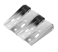 4PCS Side Mount Furniture Caster Wheels, Heavy Duty Door Support | Iron and Plastic Construction, Easy Retrofit, Stable Assistance for TV Stands, Office Use, Moving or Repairs