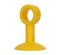 4pcs Silence Pad Transparent Suction Cup Silent Door Cover Silicone Handle Protector Flexible for Office for Wall(Yellow)