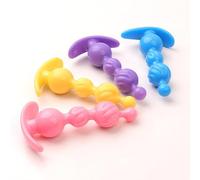 4PCS Silicone Anal Butt Plug Sets Trainer Kit with Flared Base for Women Expander Prostate Thrusting Sex Toys for Beginners Advanced Users
