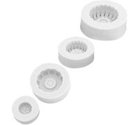 4pcs Silicone Cake Mold DIY for Tire Shaped White Fondant Chocolate