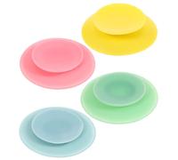 4pcs Silicone Double Sided Suction Pad for Bowl Plate
