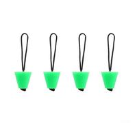 4pcs Silicone Drain Cover Kit with Pull Rope for For kayaks Canoes and Yachts Fits 34 to 1 12 Inch Drain Holes (Green)
