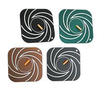 4Pcs Silicone Drain Cover Twist Hegemony for Bathroom Shower Shower Floor Square Plug Pack