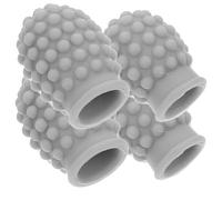 4pcs Silicone Drumstick Mute Tips 7A5A Drumstick Caps for Practice Drum Accessories for Quiet Playing Soft Drum Stick Tips for Reducing Noise