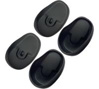 4Pcs Silicone Ear Covers for Shower, Black Ear Protectors Covers Reusable Ear Shield Waterproof Ear Covers for Hair Dye Shower Bathing