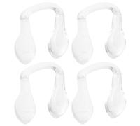 4Pcs Silicone Glasses Nose Pads for Sunglasses Replacement | One piece U shaped cushion, soft fit on the nose, helps hold frames steady, for decorative glasses