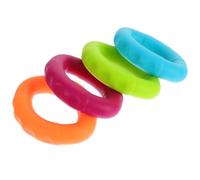 4pcs Silicone Hand Grip Ring for Forearms, Non Slip Training Tool | Oval Shape, Tear Resistant Build, Fitness Centre and Therapy Sessions, Unisex Use for Guitarists