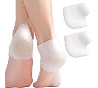 4pcs Silicone Heel Protectors for Shoes Prevent Blisters, Cracked Heels Soft Gel Cushion Cups, Ankle Sleeves, Pads, Rubber Guards for Men & Women