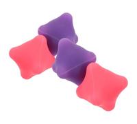 4pcs Silicone Hexagonal Stress Massage Ball for Hand and Wrist Relief | Textured Soft Silicone, Travel-ready Palm and Finger Trainer, for Athletes, Musicians, Office Use