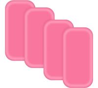 4Pcs Silicone Lash Pad Silicone Eyelash Extension Pad Loose False Lashes Holder Pad Lash Grafting Gasket Pallet Reusable Silicone Pad Eyelash for Women Lash Extension Supplies Tools (Pink)