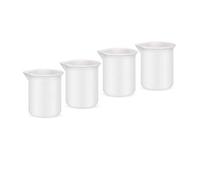 4pcs Silicone Measuring Cups, Reusable Silicone Mixing Cups with Graduated, for Laundry,Baking & Labs, 100ml