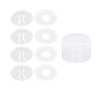 4PCS Silicone Nursing Cups Wearable Breast Milk Catcher Automatic Milk Collection Shells for LACTATING Mothers Soft Skin Friendly Material with Storage Box (Style 2)