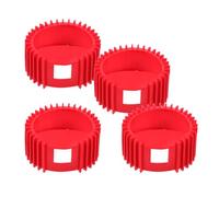 4pcs Silicone Pressure Gauge Cover Red Shockproof Protector