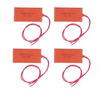 4PCS Silicone Rubber Heating Pad 12V 15W Flexible Heater Mat 3D Printer Bed Heater Pad Constant Temperature 2x3.9 Inch