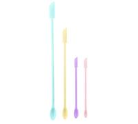 4Pcs Silicone Spatula Set Two-Sides for Makeup Thin Jar Scraper Mixing Tool for Epoxy Baking Cocking Resin Mixing Tools