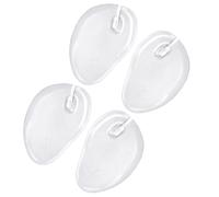 4pcs Silicone Thong Sandals Forefoot Pads Self Adhesive White Insole | Invisible Cushioned Sandals Women Uk, Nonskid Relief for Beach Flip Flops and Summer Wear