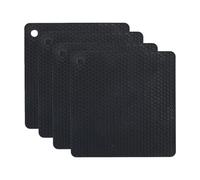 4Pcs Silicone Trivet Heat Resistant Mats, Non-Slip Kitchen Mats, Honeycomb Heat Resistant Hot Pads, Protector Trivets for Hot Pans & Countertop Protection