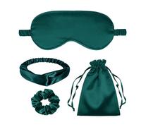 4Pcs Silk Sleep Masks Satin Eye Mask Silky Eyes Cover Blindfold Eyeshade Headband Scrunchies Pouch Bags Bridesmaid Gifts