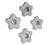 4pcs Silver Aluminum Valve Hand Wheel for Shutoff Valves