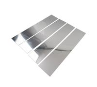 4Pcs Silver Car Pillar Post Door Window Cover Trim For Ford F-150 For Lincoln Mark LT 2004-2014 4 Door