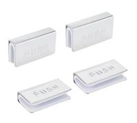 4PCS Silver Glass Door Magnetic Touch Glass Door Clamp Silver Magnet Strike Plate is Applicable to 6mm Glass Door(1.57"×0.83"×0.39"),Screen Door Hardware,Tools and Home Improvement, Locks