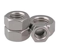 4Pcs Silver M Pitch Stainless Steel Right Hand Thread Hex Nut Metric Thread Handle Nuts（10 x 1.25 mm） Fasteners