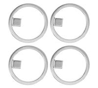 4pcs Silver Ring Cat Eye Nail Magnet for Gel Polish | Curved Control, Quick Effect for DIY Designs, Travel-friendly Set for Beginners and Solo Artists