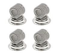 4PCS Single Hole Metal Spring Pen Holder with Pocket Clip Portable Magnetic Fridge Whiteboard Pen Holder Office Supplies