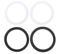4Pcs Sink O Ring Seal 110mm Plug Rubber Seal Basin Plug Sealing Washer Washers Gaskets Bath Set Gasket for Kitchen Toilet Drain Kitchen Sink Basket Strainer Qrity Waste Bathroom(Black White)