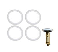4Pcs Sink Plug Rubber Seal 32mm/38mm - Transparent O-Rings Seal Rubber Gasket for Push-Type Pop Up Sink Drain Plug Metal Basin Plugs