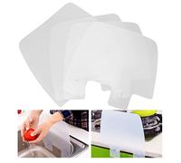 4Pcs Sink Splash Guard for Kitchen Bathroom, Water Backsplash Behind Faucet, Plastic Splash Guard for Kitchen Sink, Dish Washing Baffle Board Kitchen Faucet Splash Guard