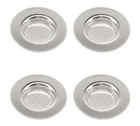 4Pcs Sink Strainer, Stainless Steel Kitchen Sink Strainer Plug, Stainless Steel Sink Drain Strainer, Standard Strainer Drain Protector Hair/Food Catcher for Bathroom, Kitchen, Shower 2.95 "/ 7.5 cm