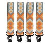 4PCS Ski Boot Carrier Strap, Universal Snowboard Boot Carrier Sling with Thickened Shoulder Strap, Durable Nylon Webbing for Skiing Skating Outdoor Use, 28.7in Yellow