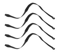 4pcs Ski Pole Wrist Strap for Walking Sticks, Adjustable Nylon Black | Outdoor Sports Use, Anti Slip Comfort, Minimalist Style, Fits Ski Poles and Trekking Poles