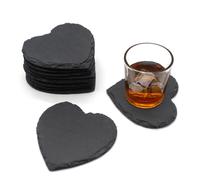 VanGogh Slater Heart Coaster Tableware Mat 11x11cm (4pcs) Valentine's Present Gift for Her/Him