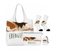 4Pcs Sleeping Beagle Gifts for Women Girls Beagle Lover