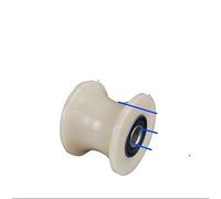 4pcs Sliding grooved nylon roller diameter 60mm,thickness 48mm,U-groove diameter 50mm,gate nylon wheel with double 6201RS bearings.