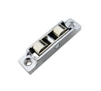 4pcs Slot/Flat Wheel Stainless Steel Window Pulley Glass Upperand Down Pulleys Sliding Door Roller Runner Hardware for Sliding Glass Door(Size 2)