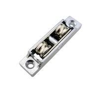 4pcs Slot/Flat Wheel Stainless Steel Window Pulley Glass Upperand Down Pulleys Sliding Door Roller Runner Hardware for Sliding Glass Door(Size 1)