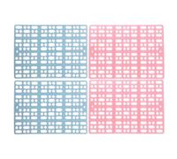 4pcs Small Animals Foot Mat with High Strength Plastic Square Pad | Foot Resting Pad for Puppy and Cat, Clean Floor Use, Prevents Urine Buildup, Kitchen or Living Room