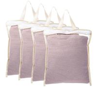4Pcs Small Mesh Laundry Bags for Delicates Hanging Mini 12 x 10 Inches Durable Lingerie Bags for Washing Machine Wash Laundry Net Bag for Lingerie Underwear Socks Baby Clothes Travel 32x27cm