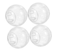 4Pcs Small Pet Running Ball Transparent Hamster Exercise for Dwarf Hamsters Gerbils Mice Rats Fun Activity Accessory to Enhance Pet Mood Encourage Exploration